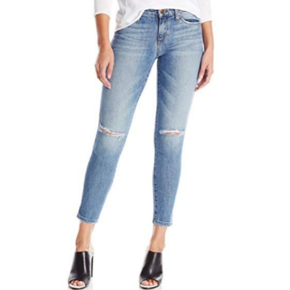Joe's Jeans Ankle Skinny Raw Hem Jeans